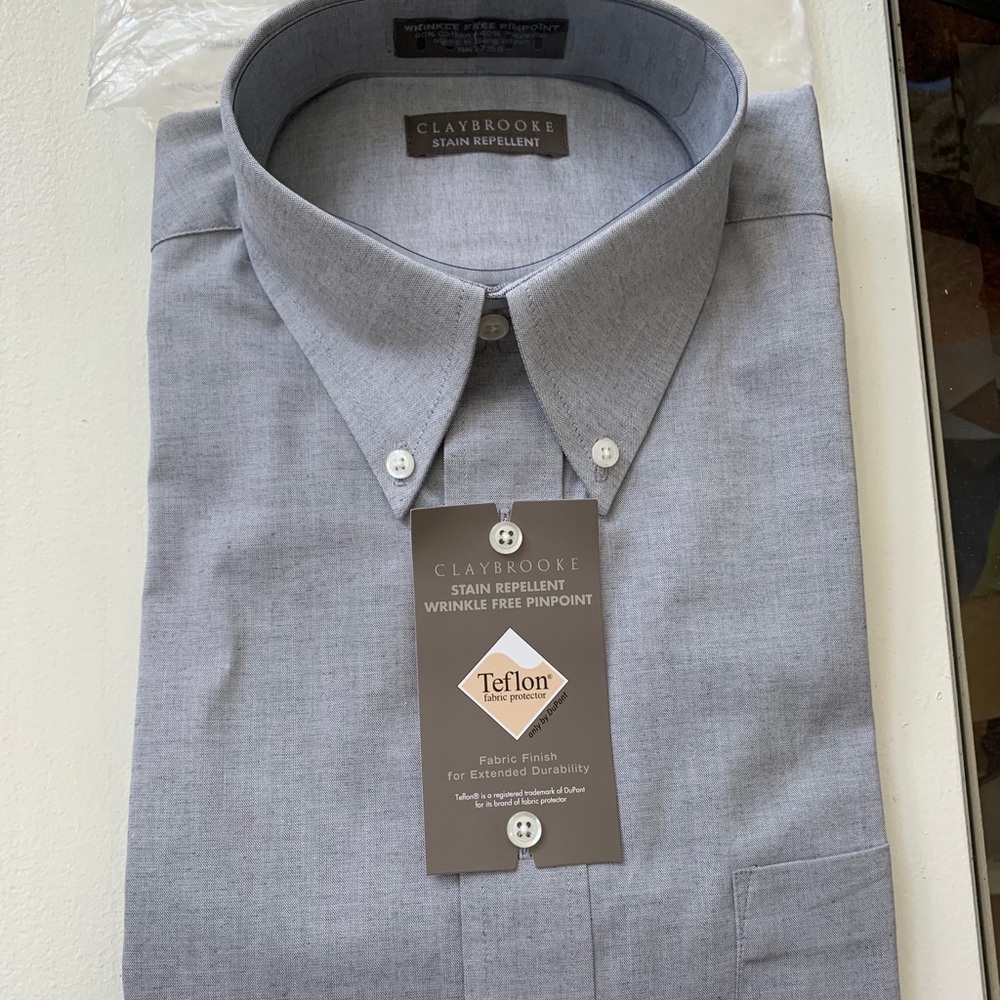 Men’s Dress Shirt Pearl Gray Claybrooke
